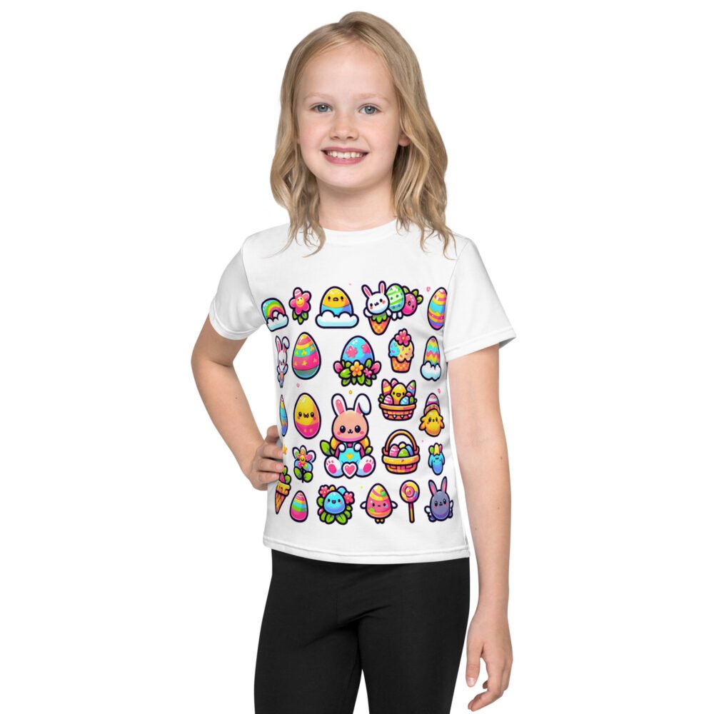 Kids crew neck t-shirt - Cute Things On Easter - Image 3