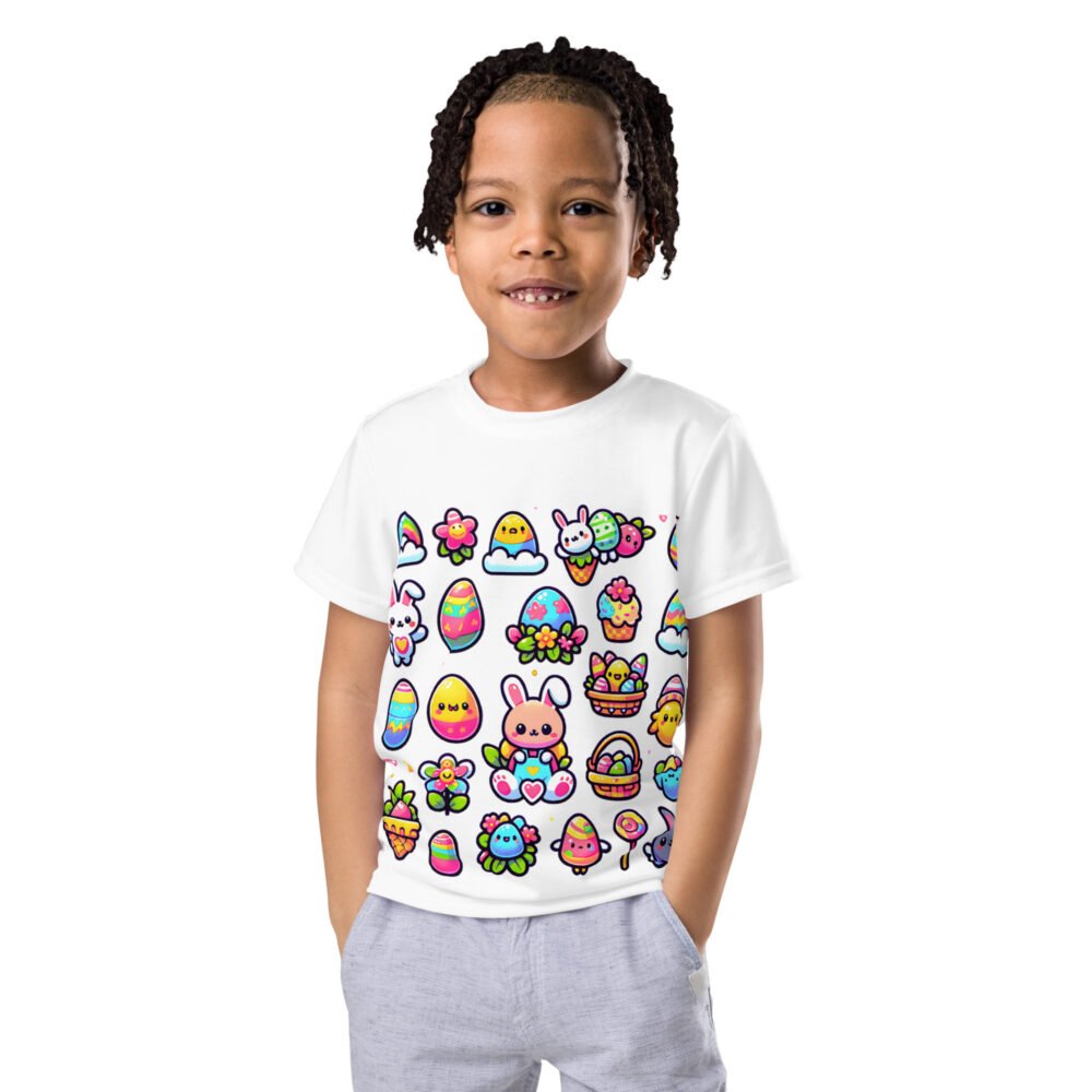 Kids crew neck t-shirt - Cute Things On Easter - Image 8