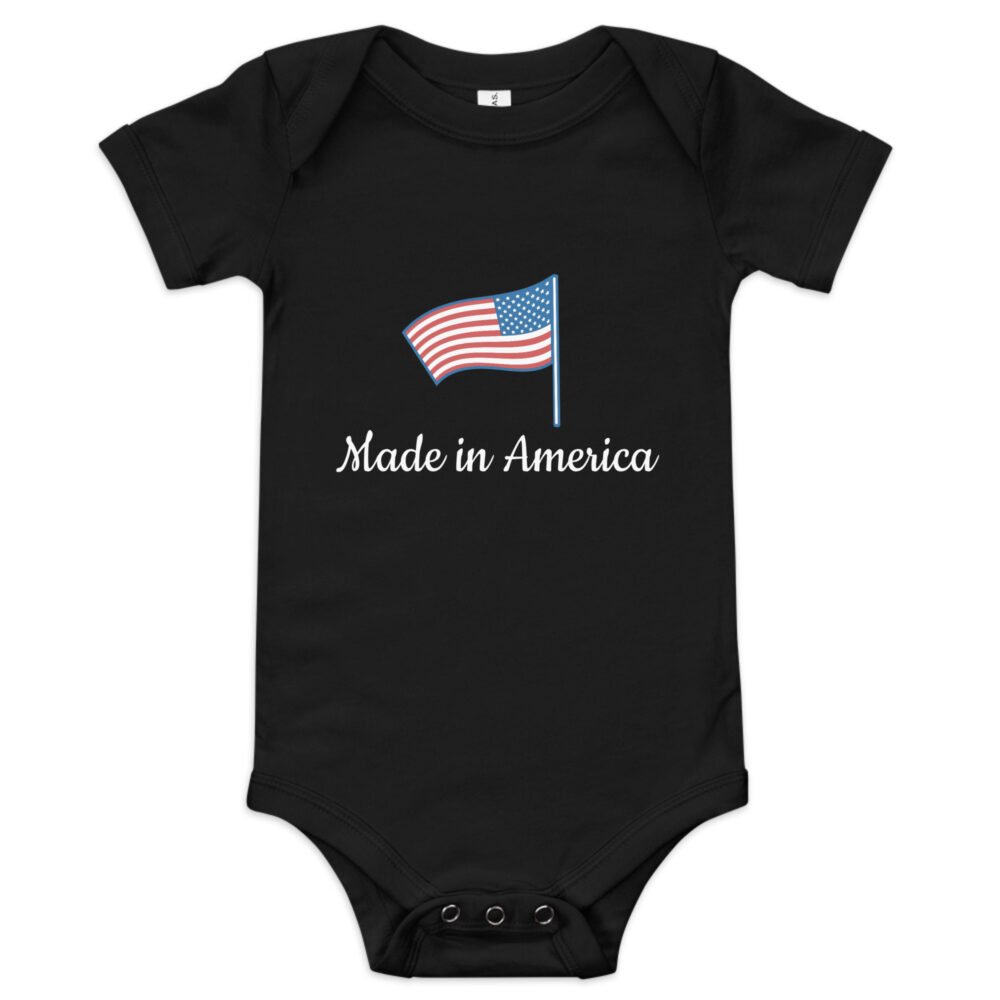 Baby short sleeve one piece - Made in America