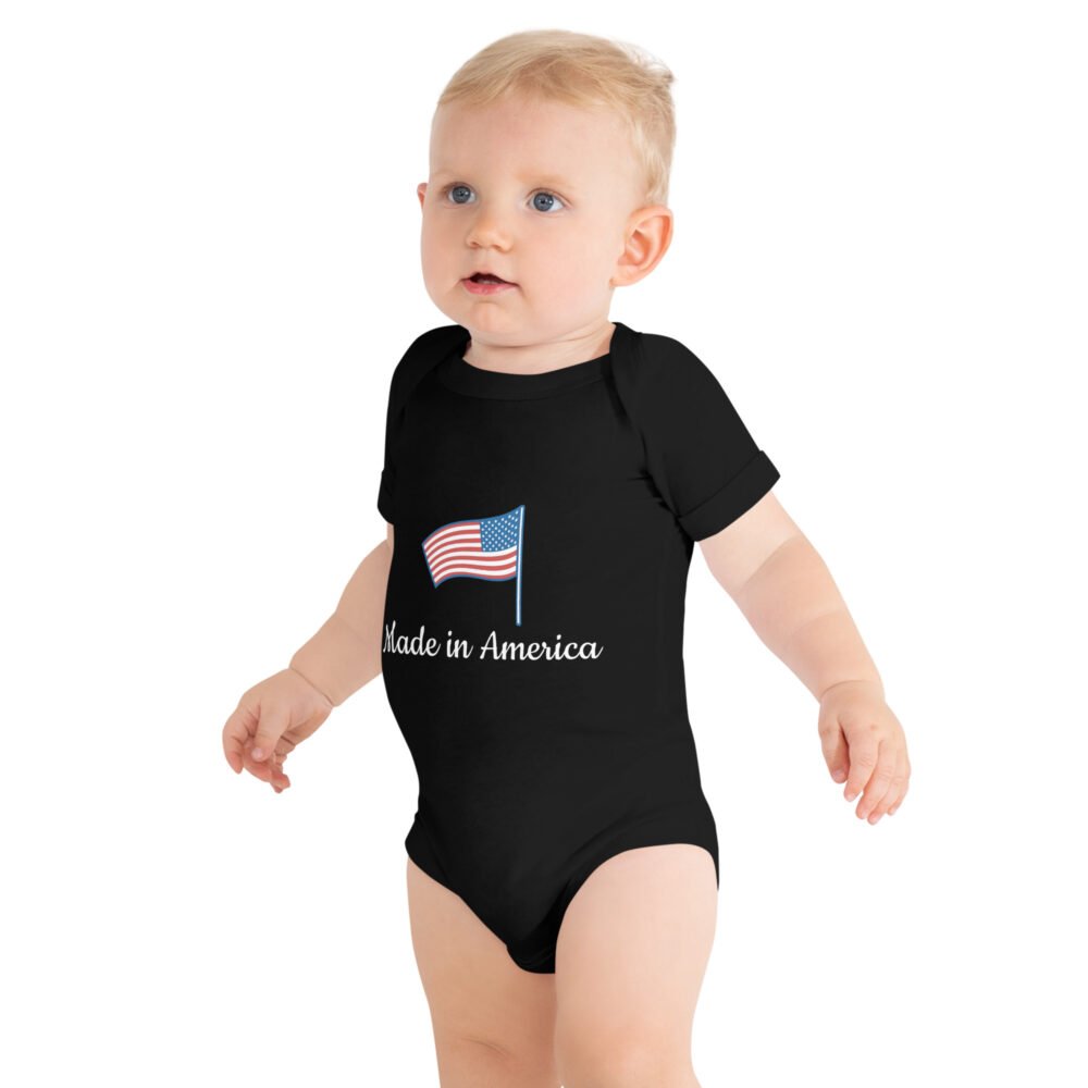 Baby short sleeve one piece - Made in America - Image 2