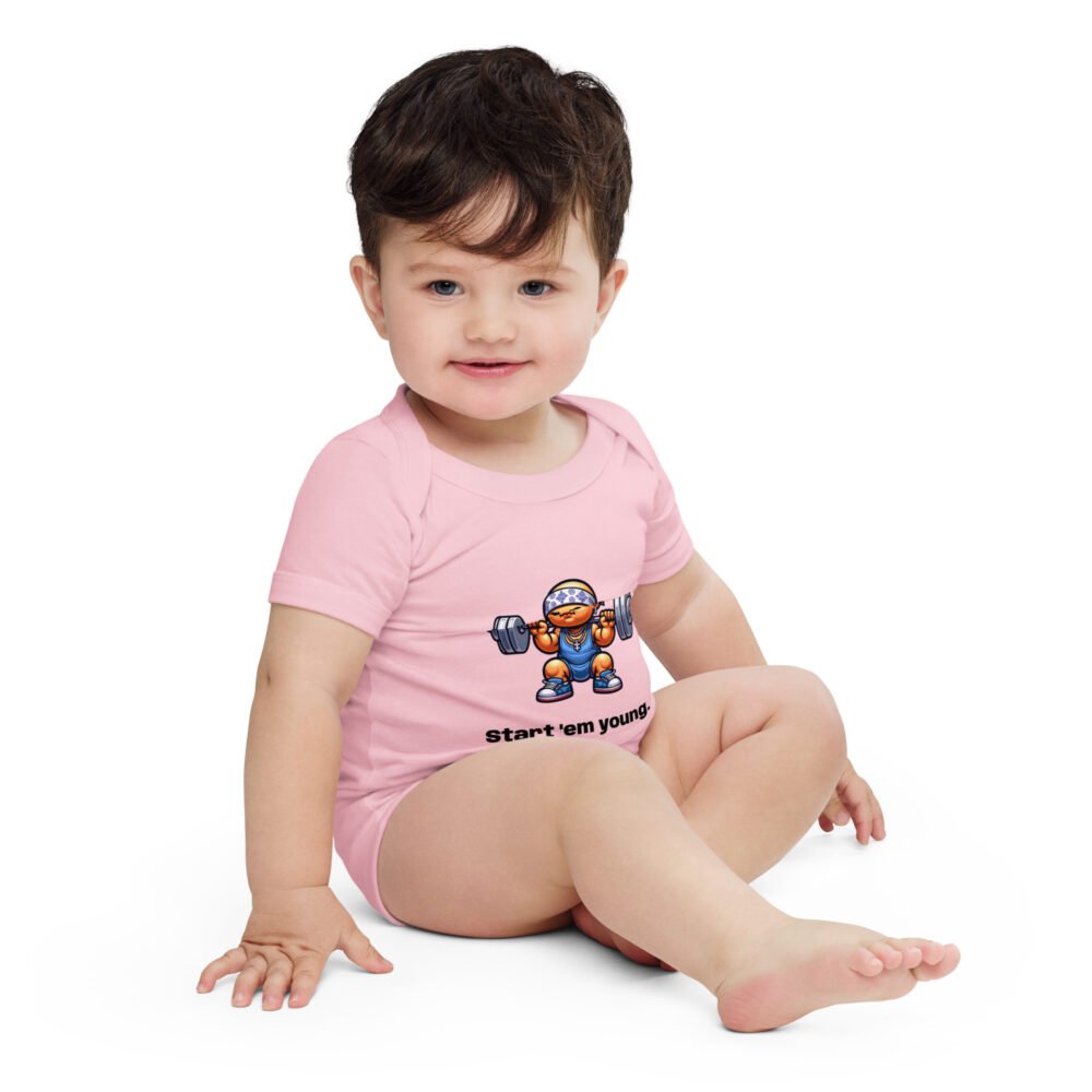 Baby short sleeve one piece - Start'em Young - Image 6