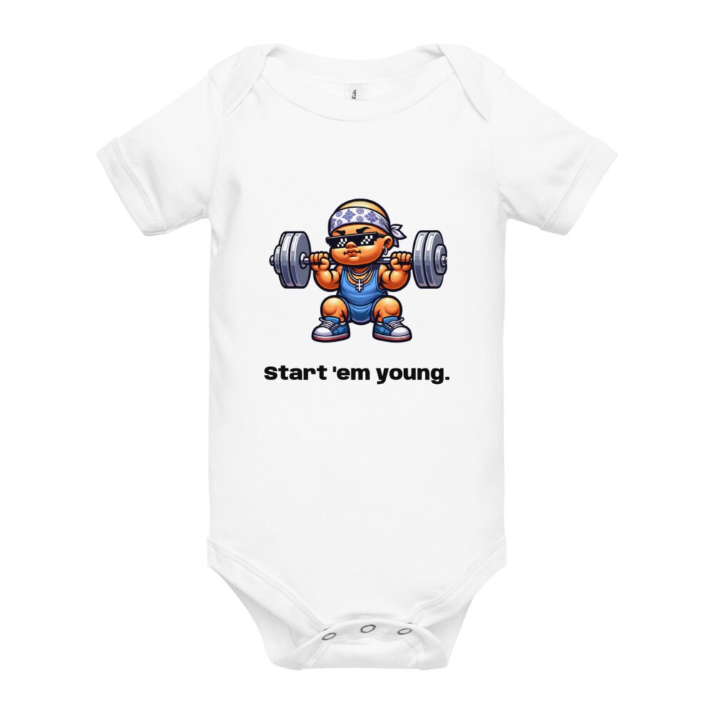 Baby short sleeve one piece - Start'em Young - Image 20