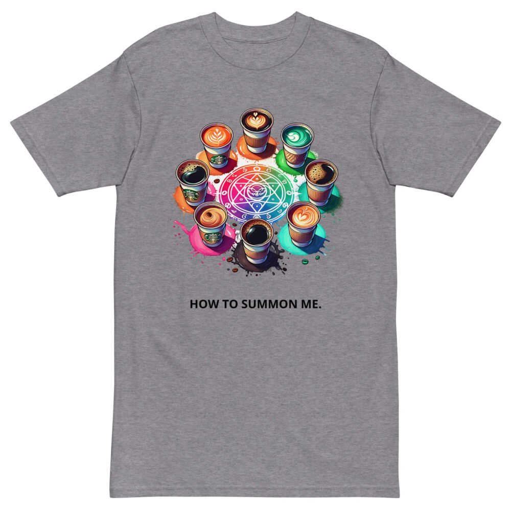 Men’s premium heavyweight tee - Coffee Lover - Image 6