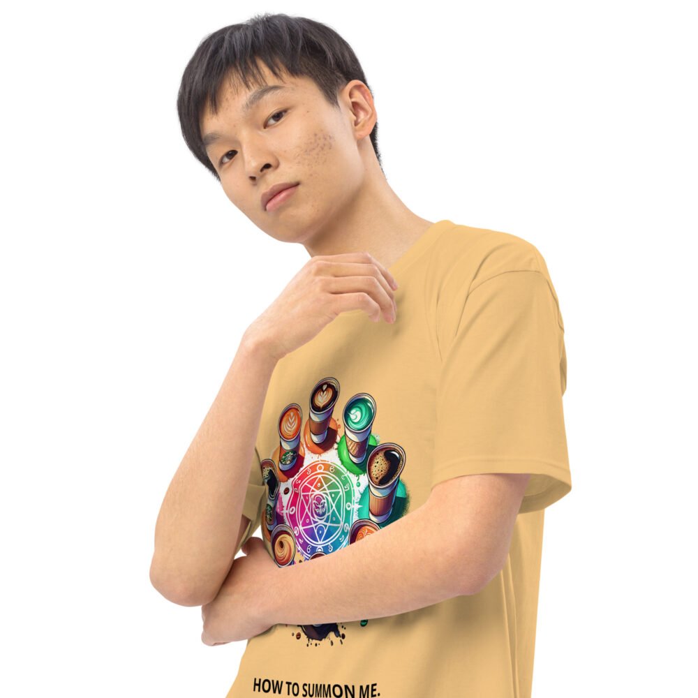 Men’s premium heavyweight tee - Coffee Lover - Image 5