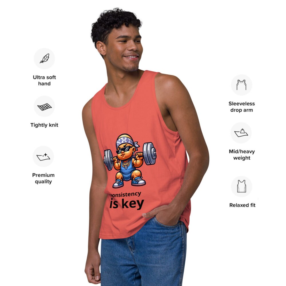 Men’s premium tank top - Consistency - Image 3