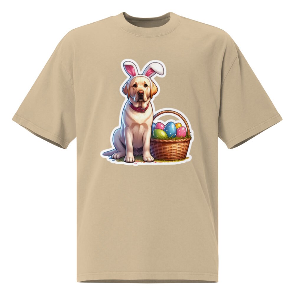 Oversized faded t-shirt - Bunny Ears Dog - Image 10