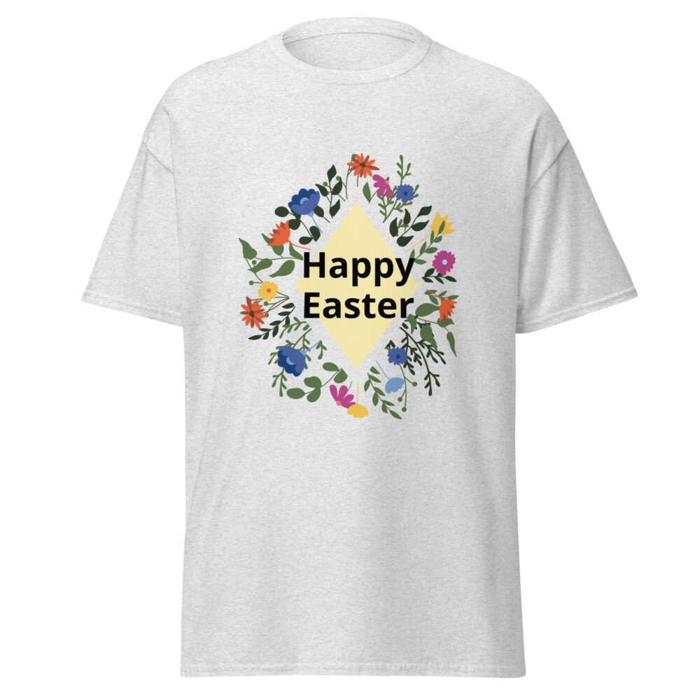 Unisex classic tee - Happy Easter Floral - Image 47