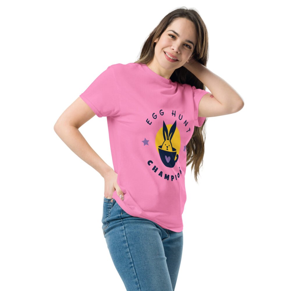 Unisex classic tee - Egg Hunt Champion - Image 11