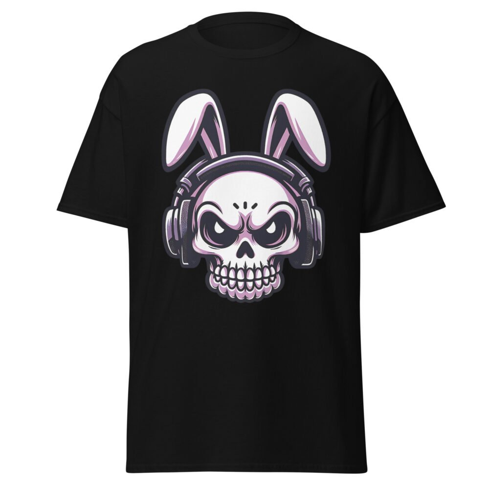 Unisex classic tee - Skull Easter Bunny - Image 3
