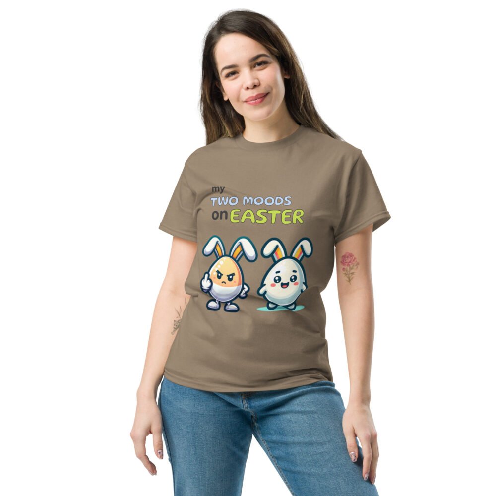 Unisex classic tee - My Two Moods On Easter - Image 9