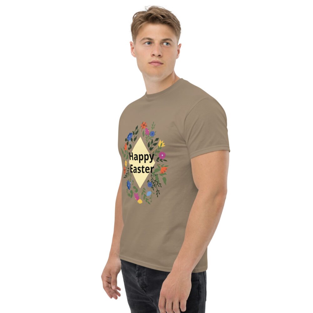 Unisex classic tee - Happy Easter Floral - Image 8