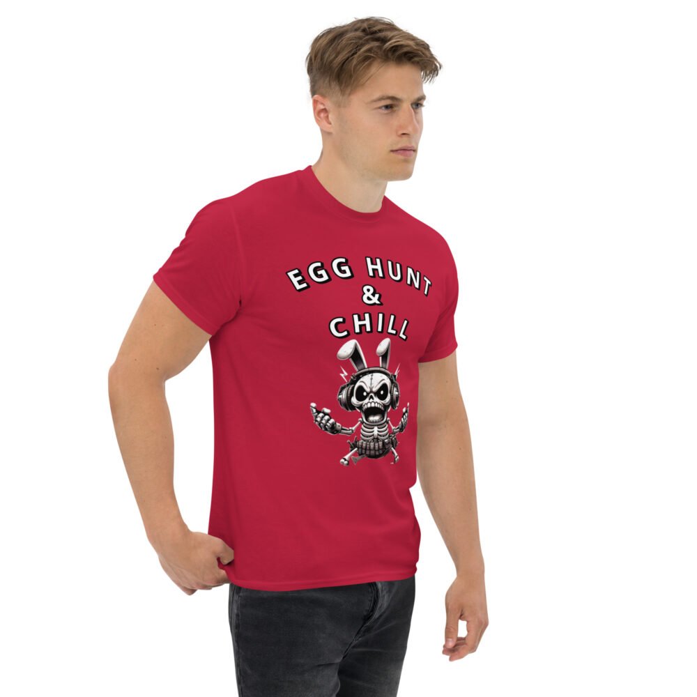 Unisex classic tee - Egg Hunt And Chill - Image 10