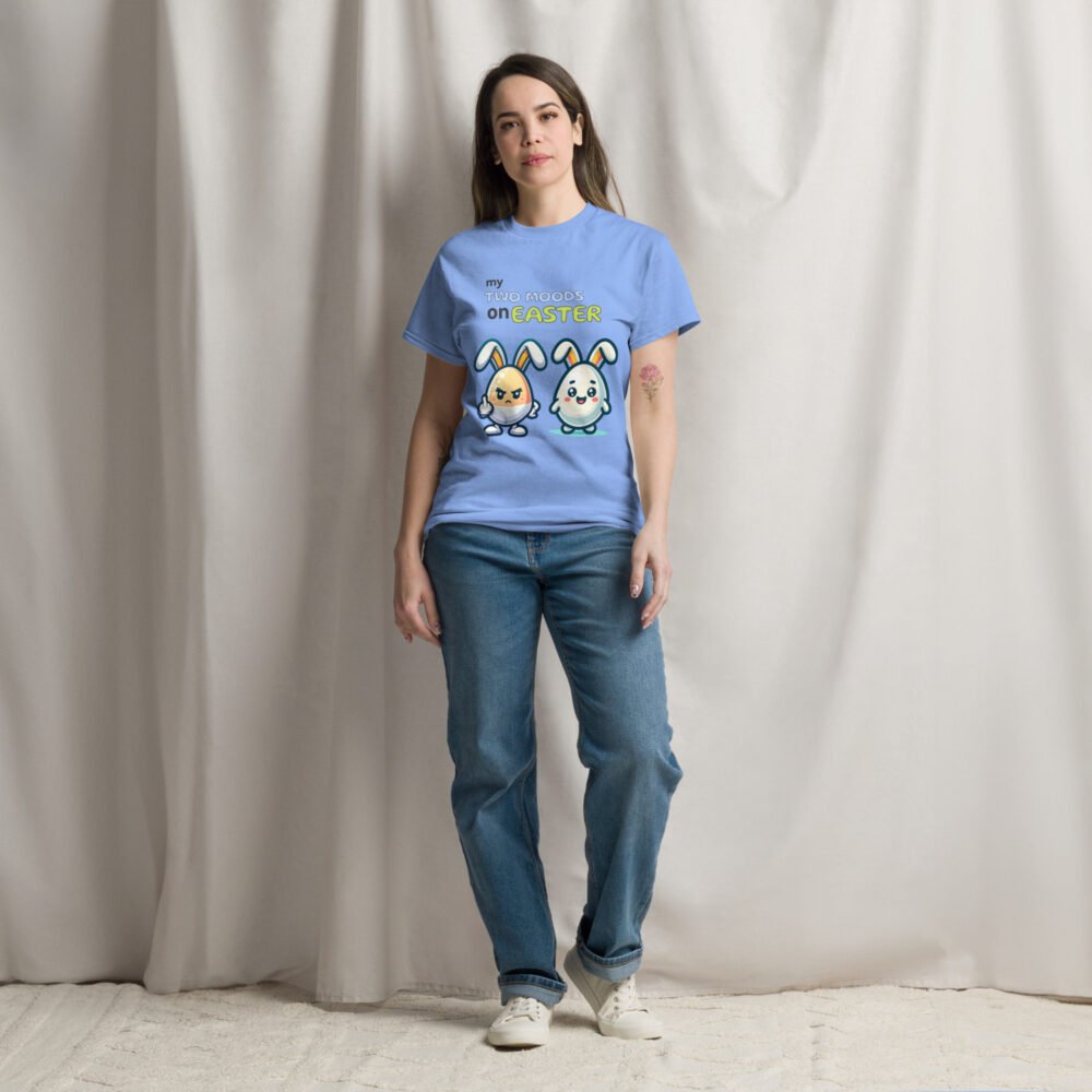Unisex classic tee - My Two Moods On Easter - Image 15