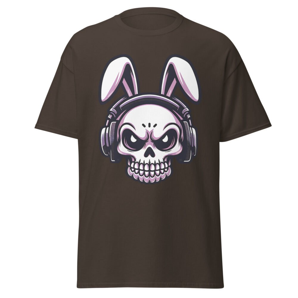 Unisex classic tee - Skull Easter Bunny - Image 6