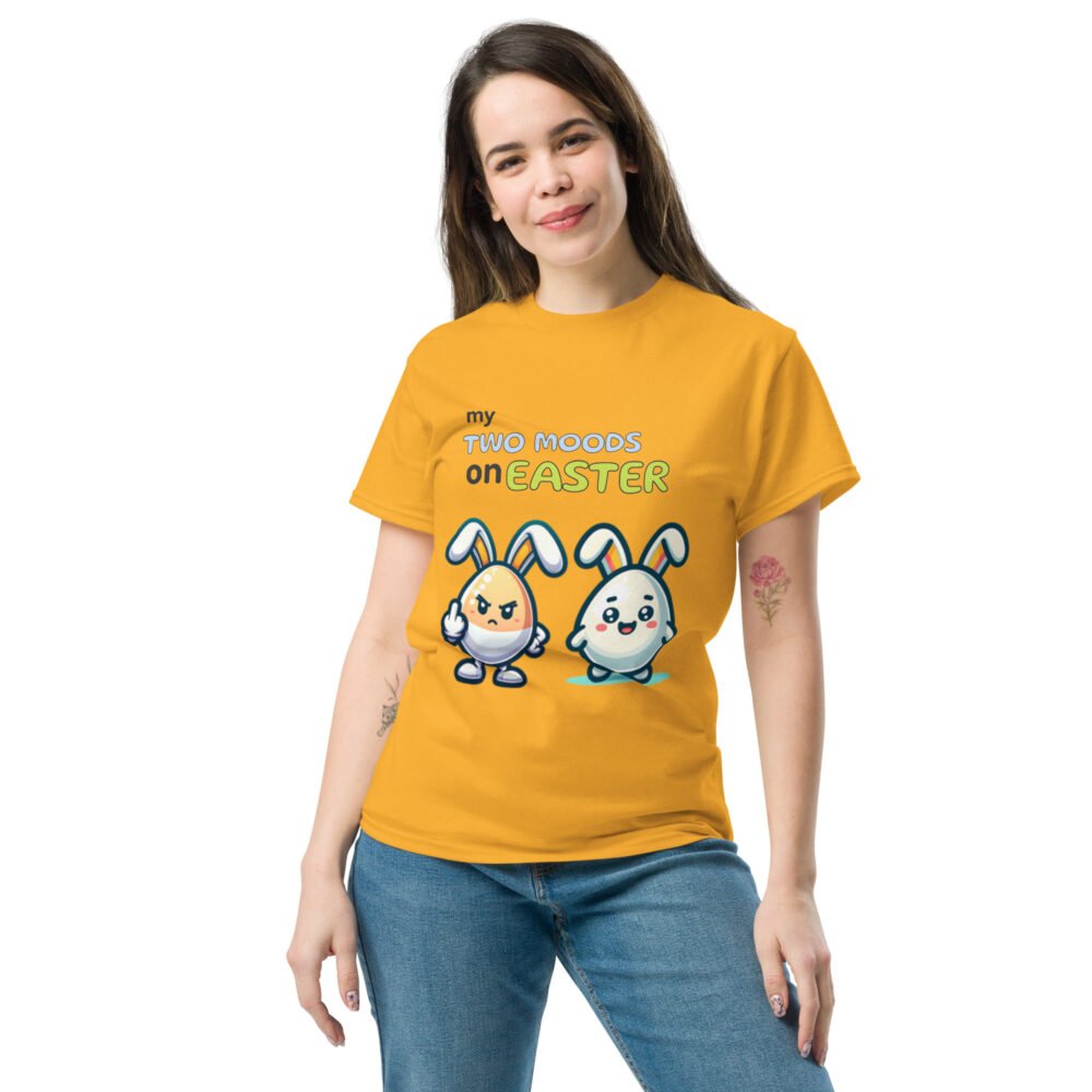 Unisex classic tee - My Two Moods On Easter - Image 17
