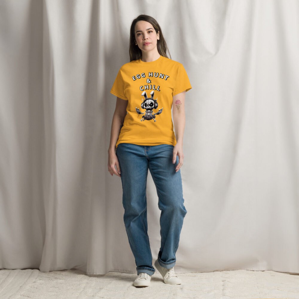 Unisex classic tee - Egg Hunt And Chill - Image 22