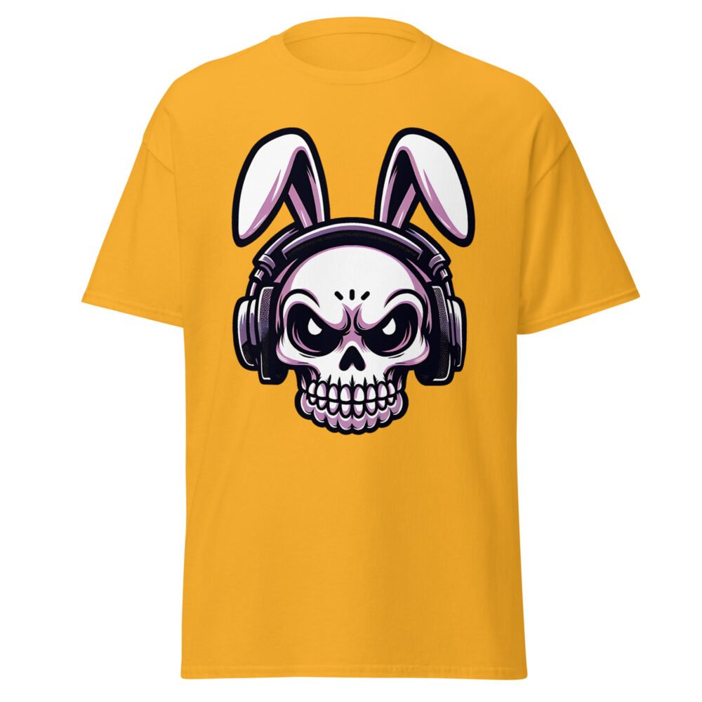 Unisex classic tee - Skull Easter Bunny - Image 11