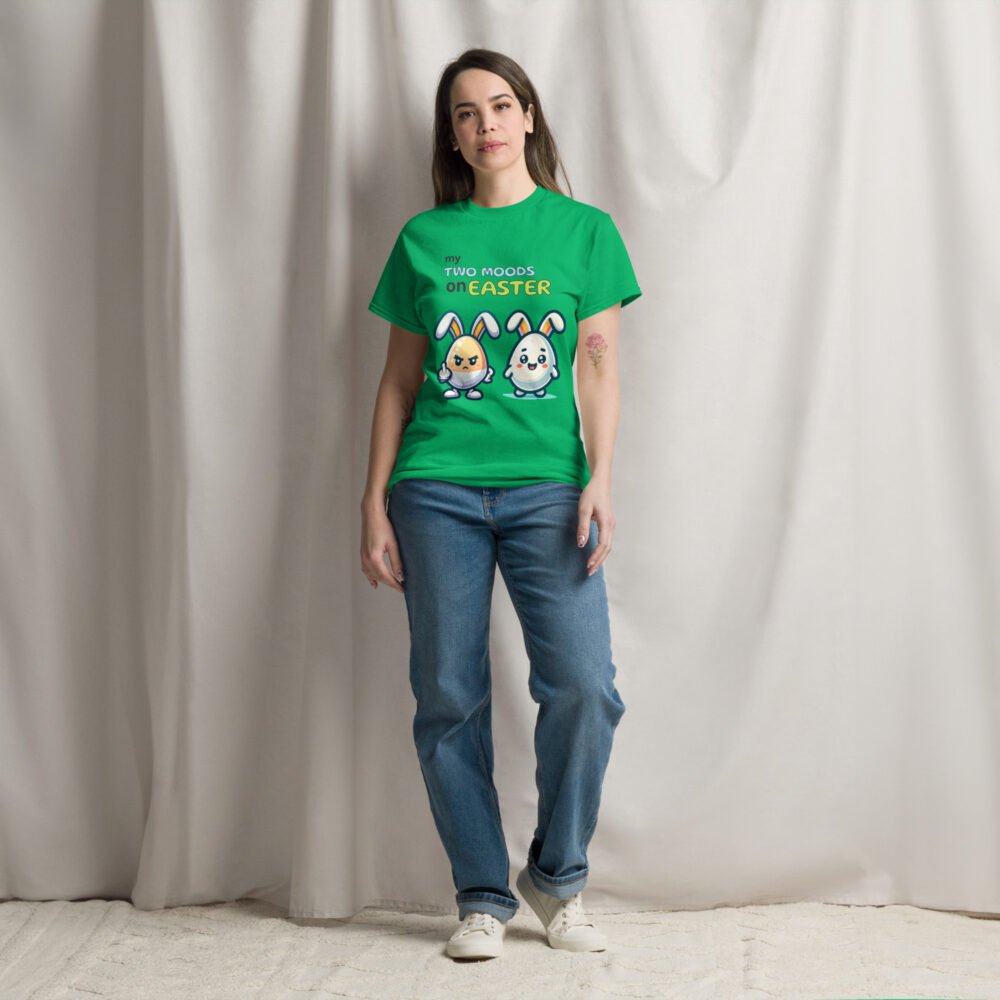 Unisex classic tee - My Two Moods On Easter - Image 11