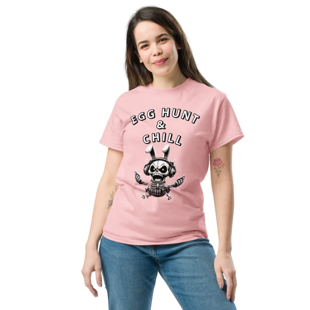 Unisex classic tee - Egg Hunt And Chill - Image 29