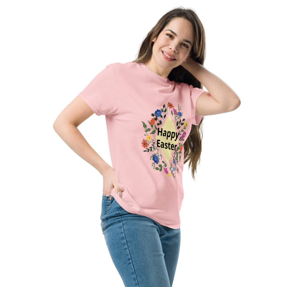 Unisex classic tee - Happy Easter Floral - Image 27