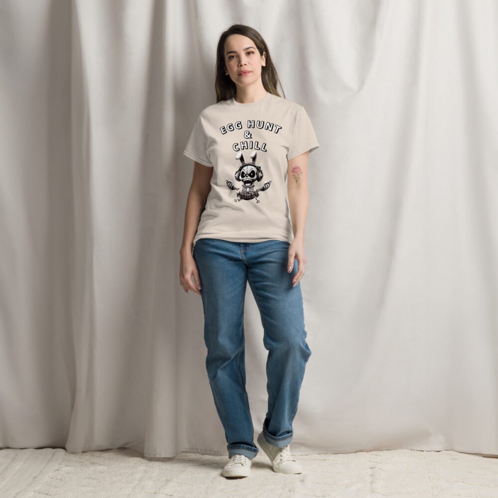 Unisex classic tee - Egg Hunt And Chill - Image 27