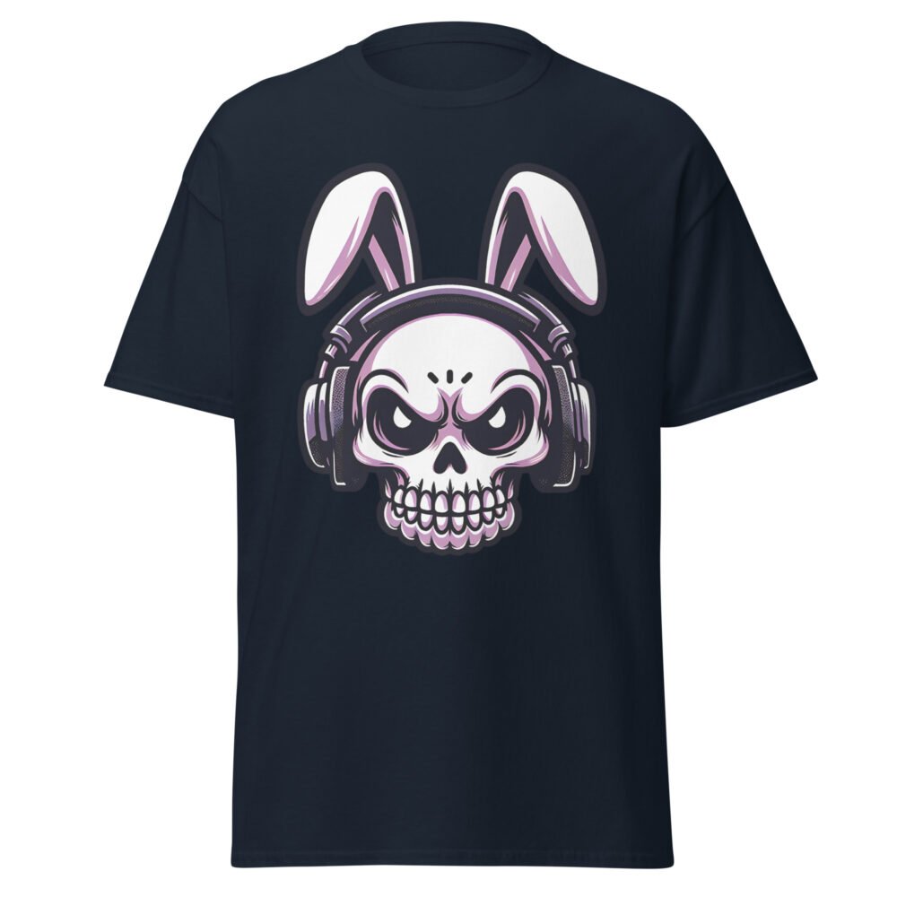 Unisex classic tee - Skull Easter Bunny - Image 4