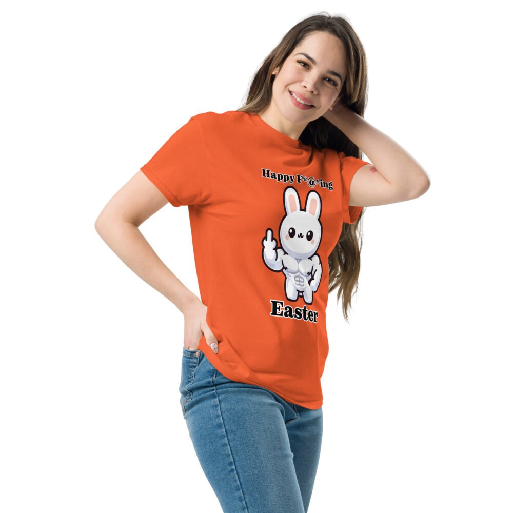 Unisex classic tee - Happy F Easter - Image 5