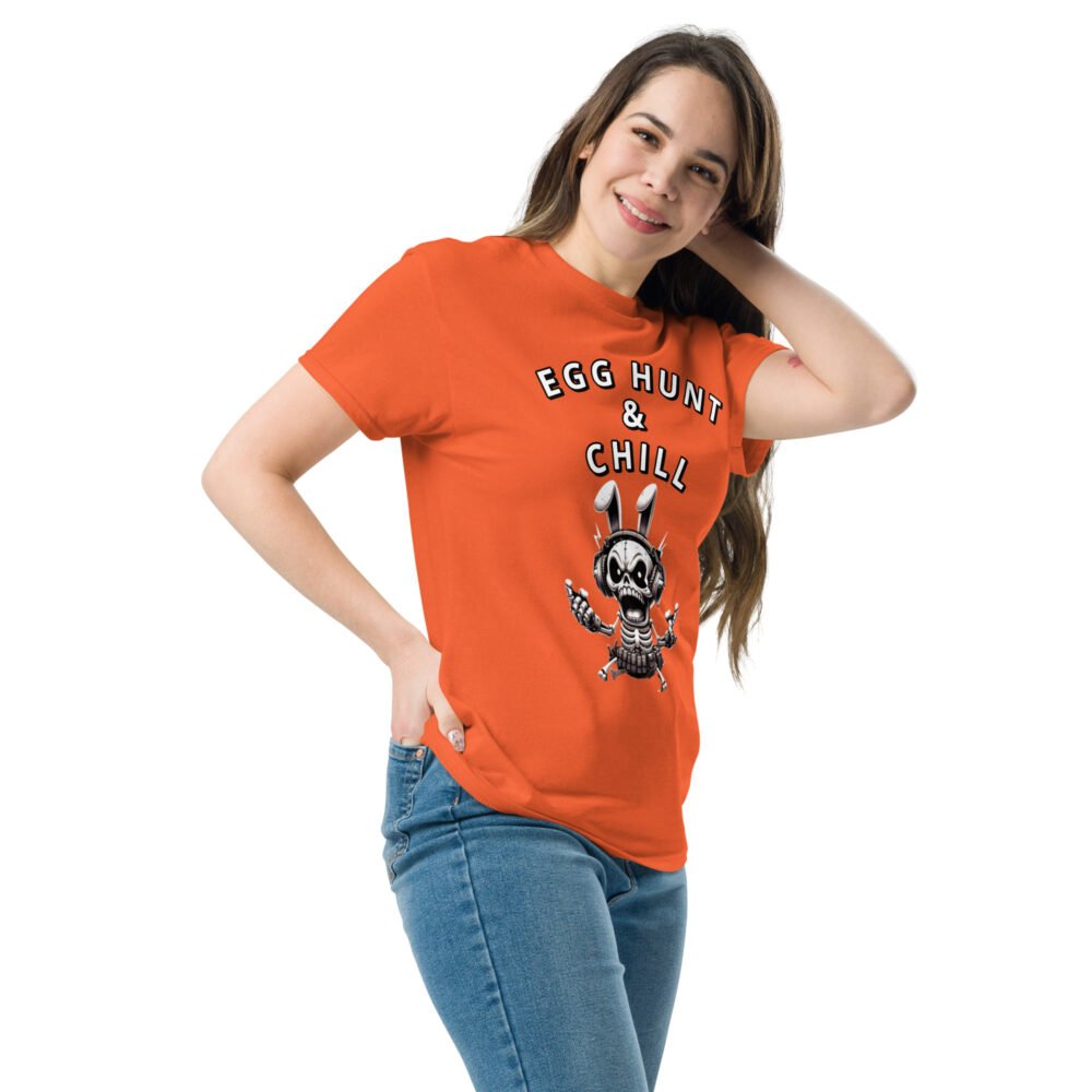 Unisex classic tee - Egg Hunt And Chill - Image 15