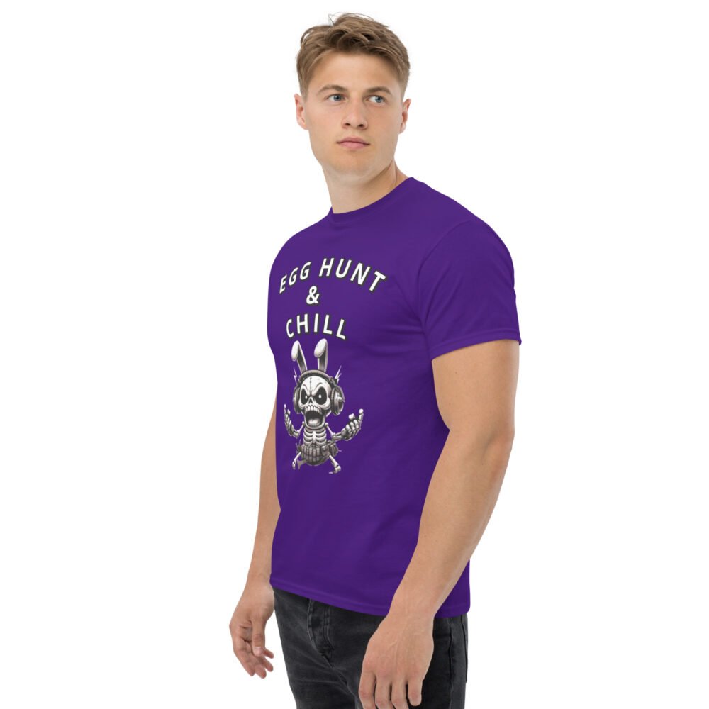 Unisex classic tee - Egg Hunt And Chill - Image 4