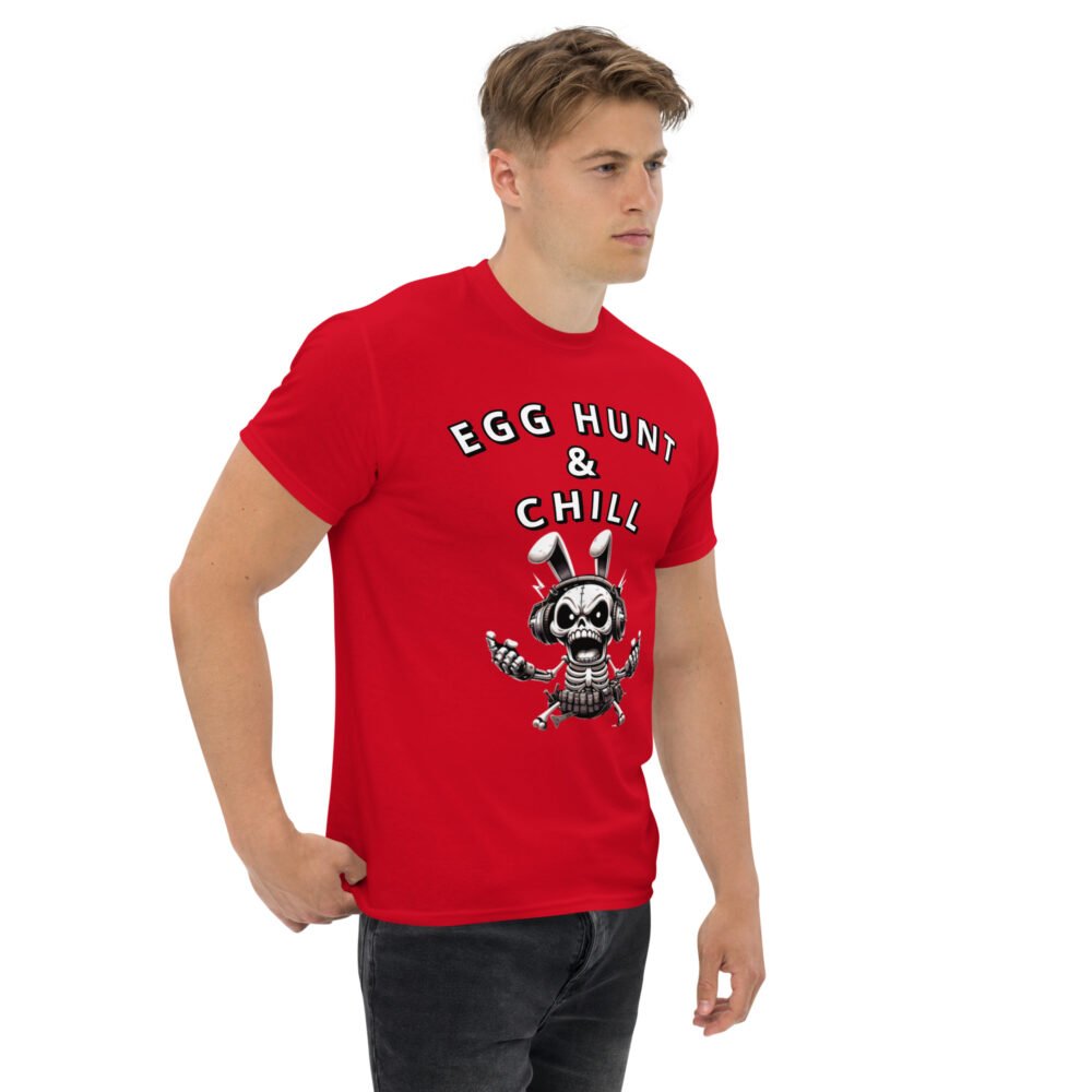 Unisex classic tee - Egg Hunt And Chill - Image 6