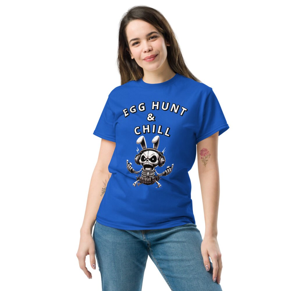 Unisex classic tee - Egg Hunt And Chill - Image 13