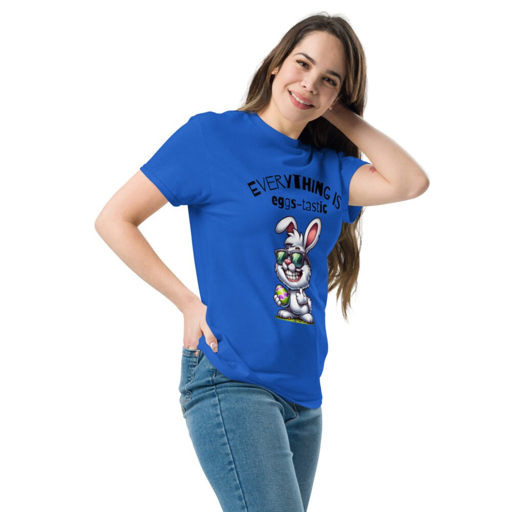 Unisex classic tee - Everything Is Eggs-Tastic - Image 3