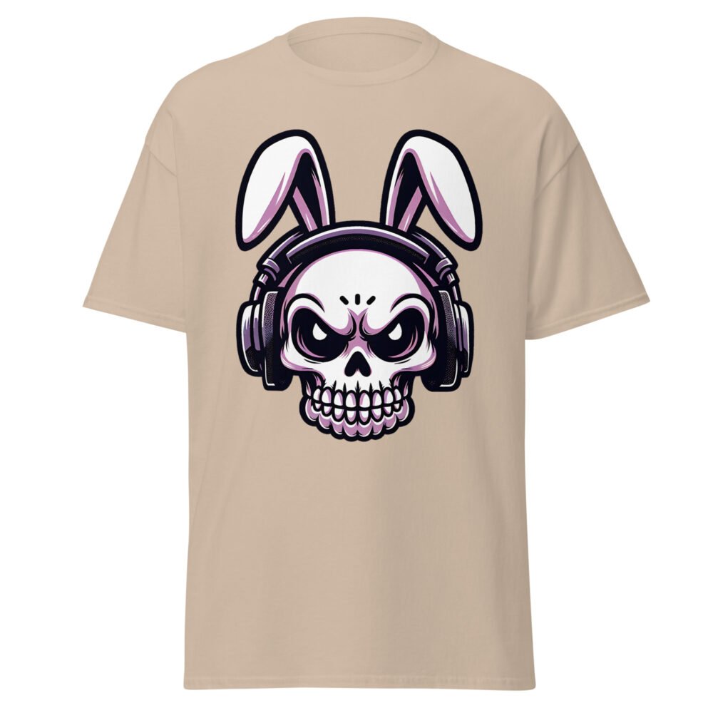 Unisex classic tee - Skull Easter Bunny - Image 12