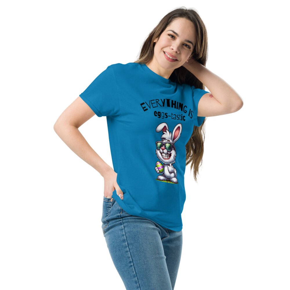 Unisex classic tee - Everything Is Eggs-Tastic - Image 4