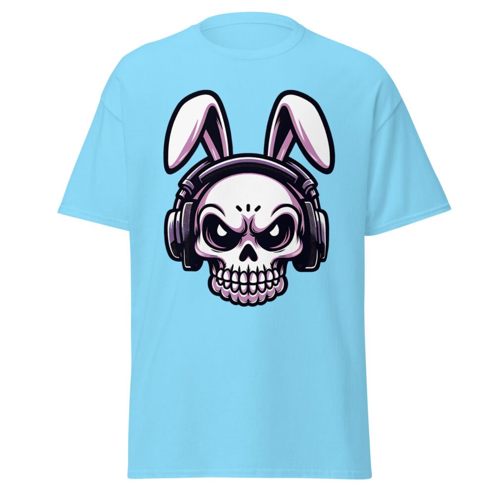 Unisex classic tee - Skull Easter Bunny - Image 13