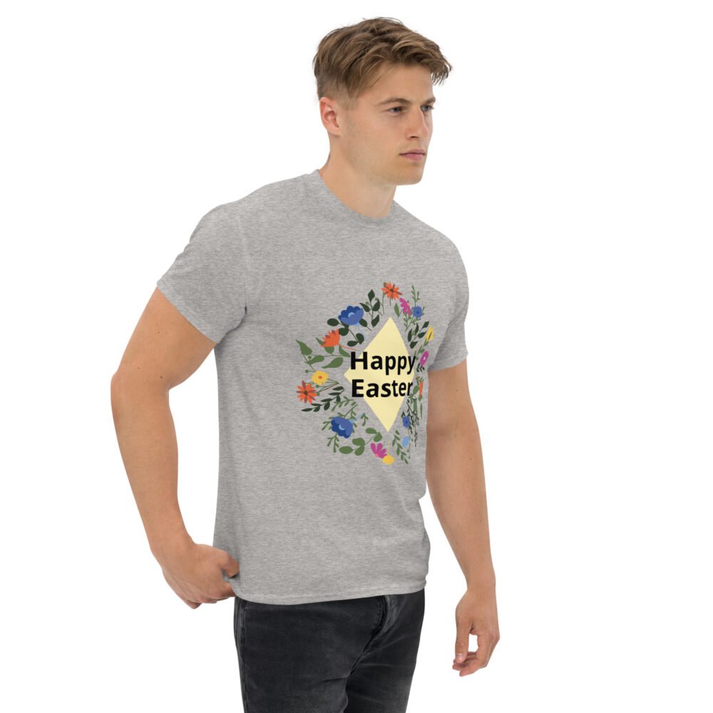 Unisex classic tee - Happy Easter Floral - Image 18