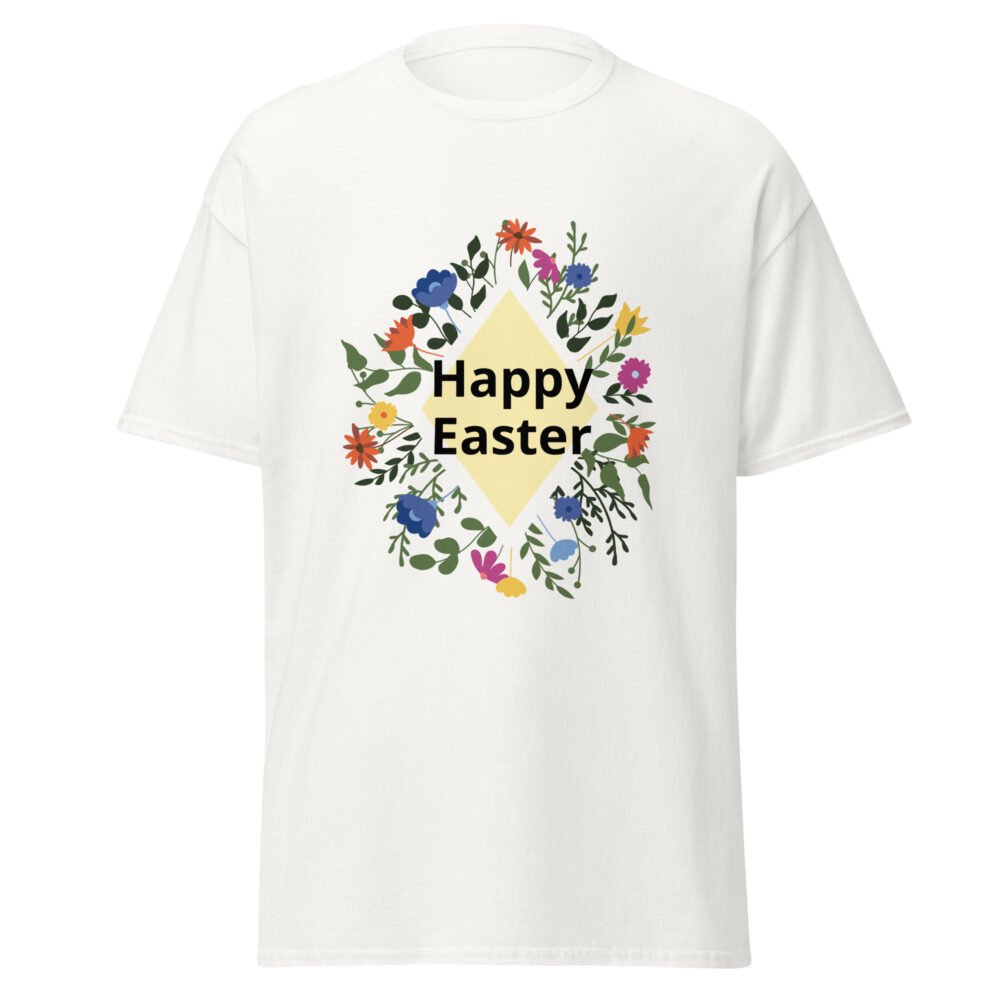 Unisex classic tee - Happy Easter Floral - Image 48