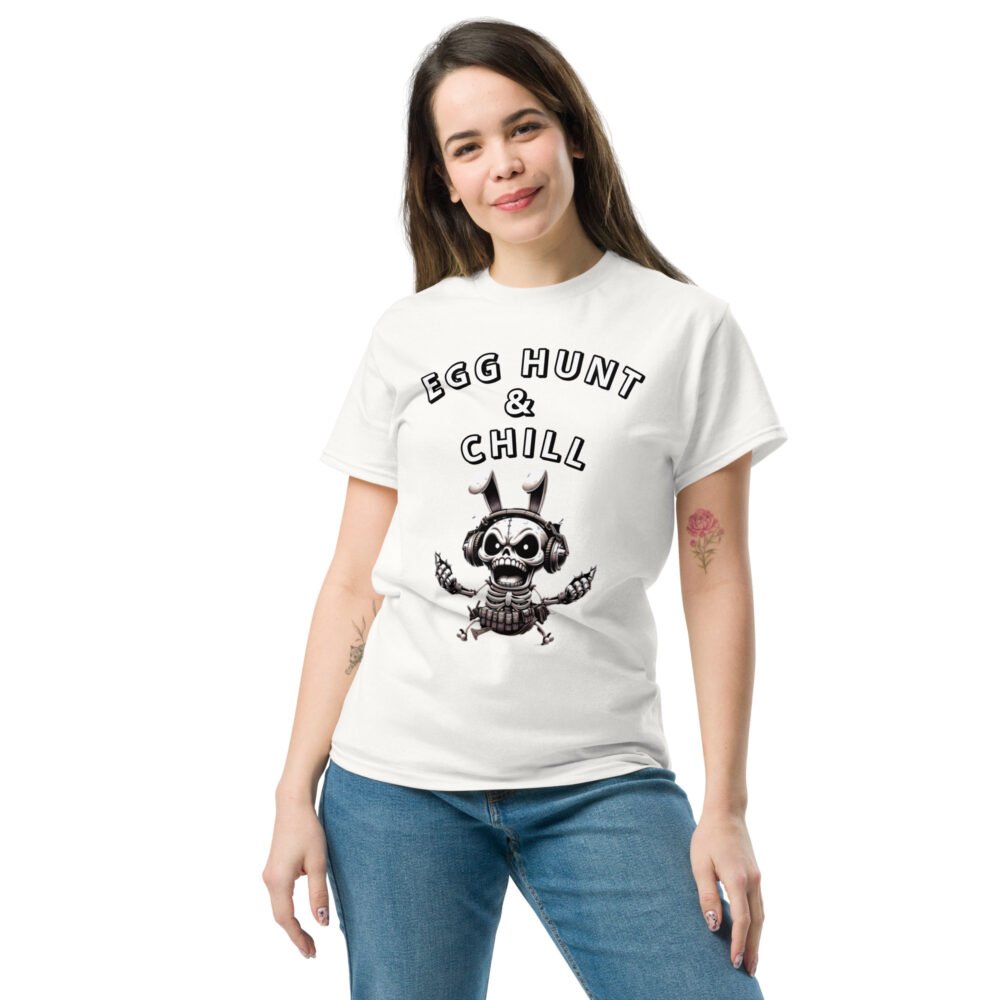 Unisex classic tee - Egg Hunt And Chill - Image 33