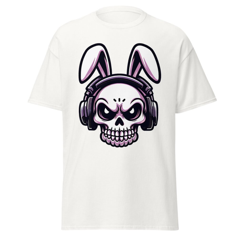 Unisex classic tee - Skull Easter Bunny - Image 16