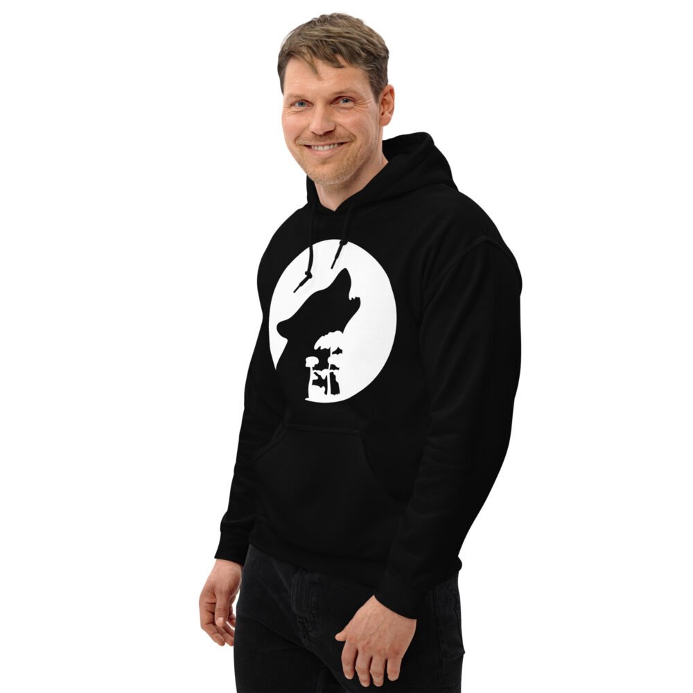 Unisex Hoodie - Moon Wolf - Image 3
