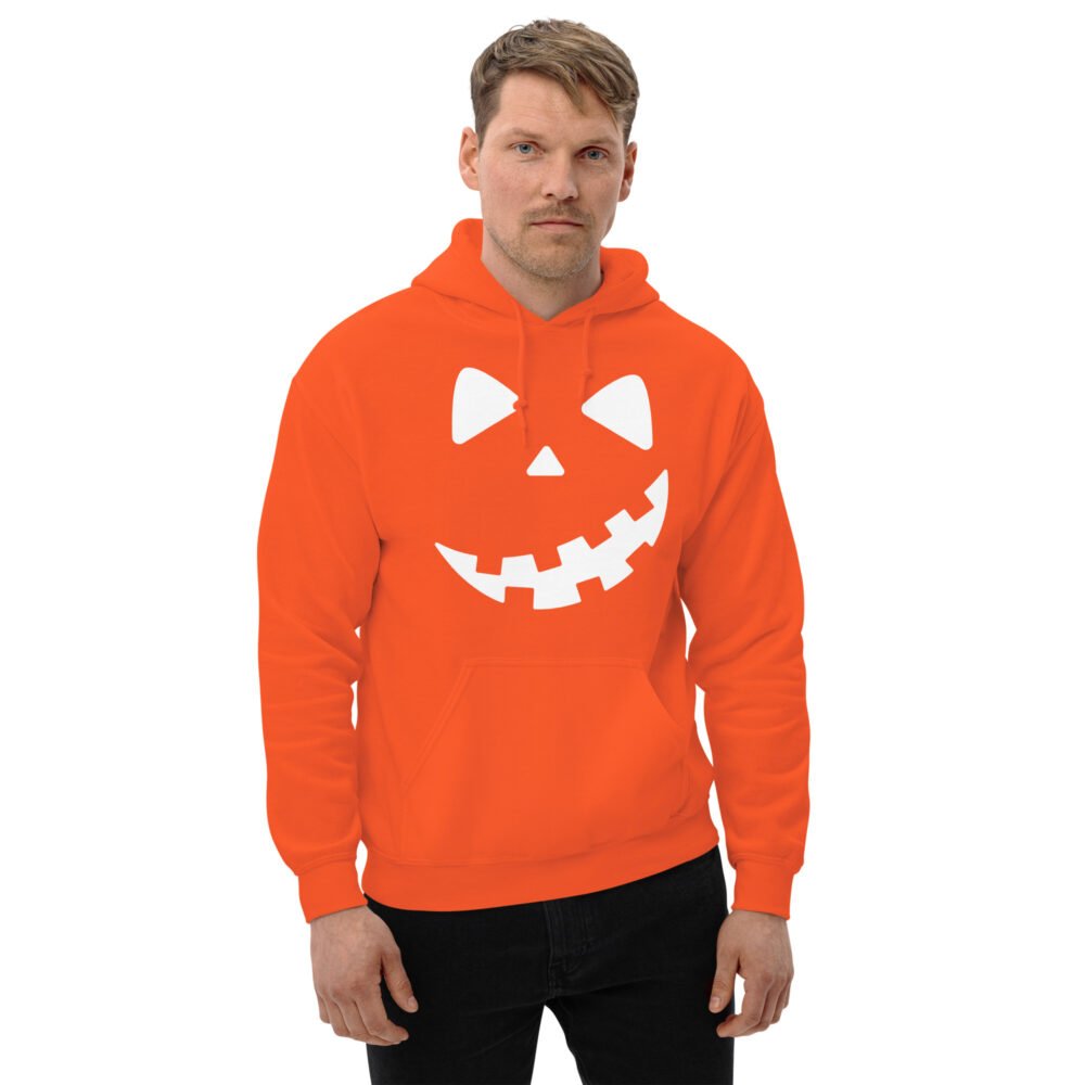 Unisex Hoodie - Grinning Pumpkin - Image 7