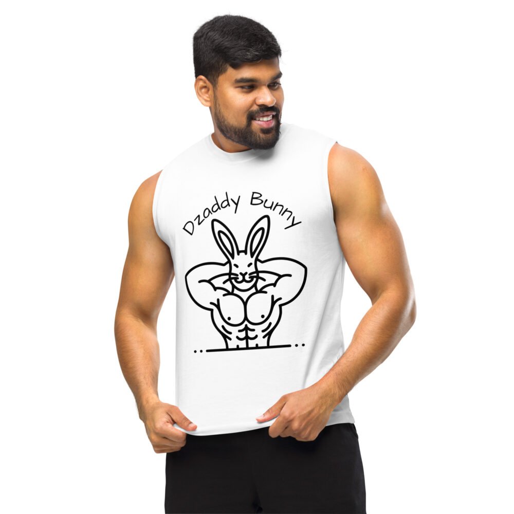 Gym Muscle Shirt - Dzaddy Bunny - Image 2