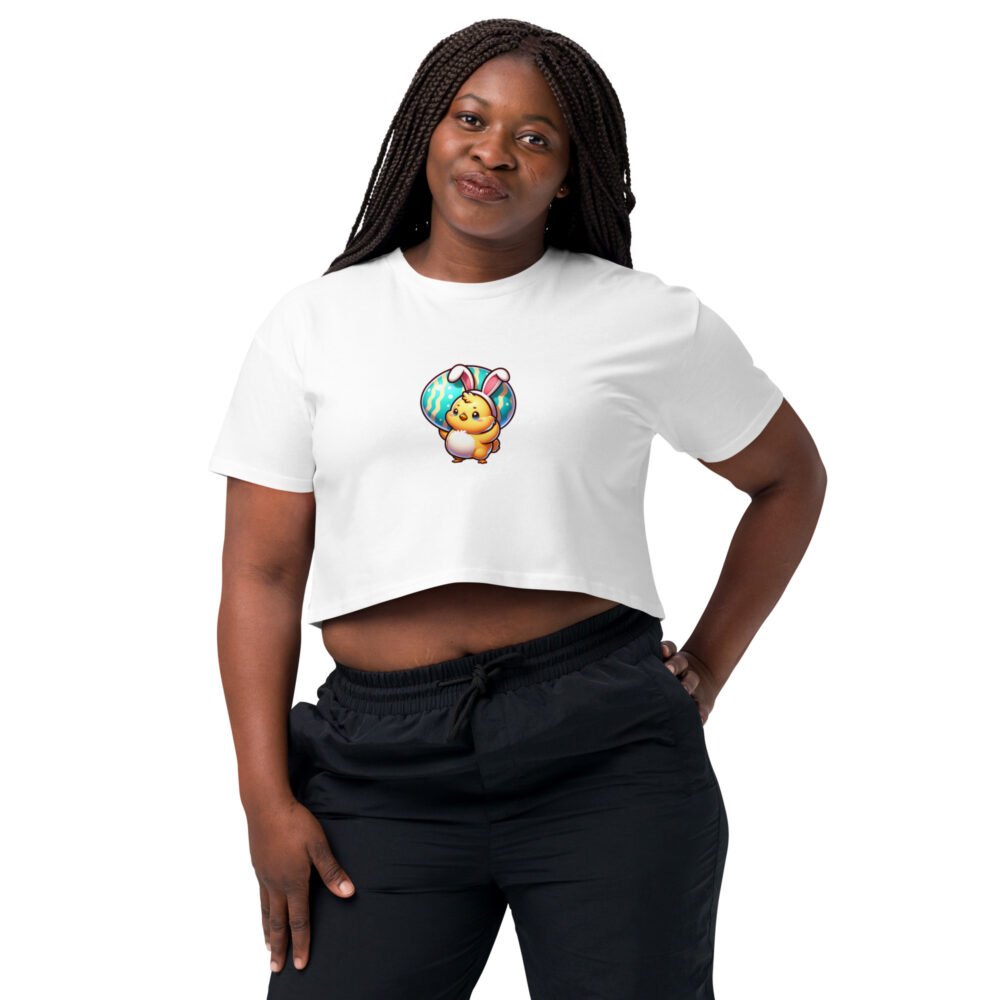 Women’s crop top - Cutesy Easter Chick - Image 12