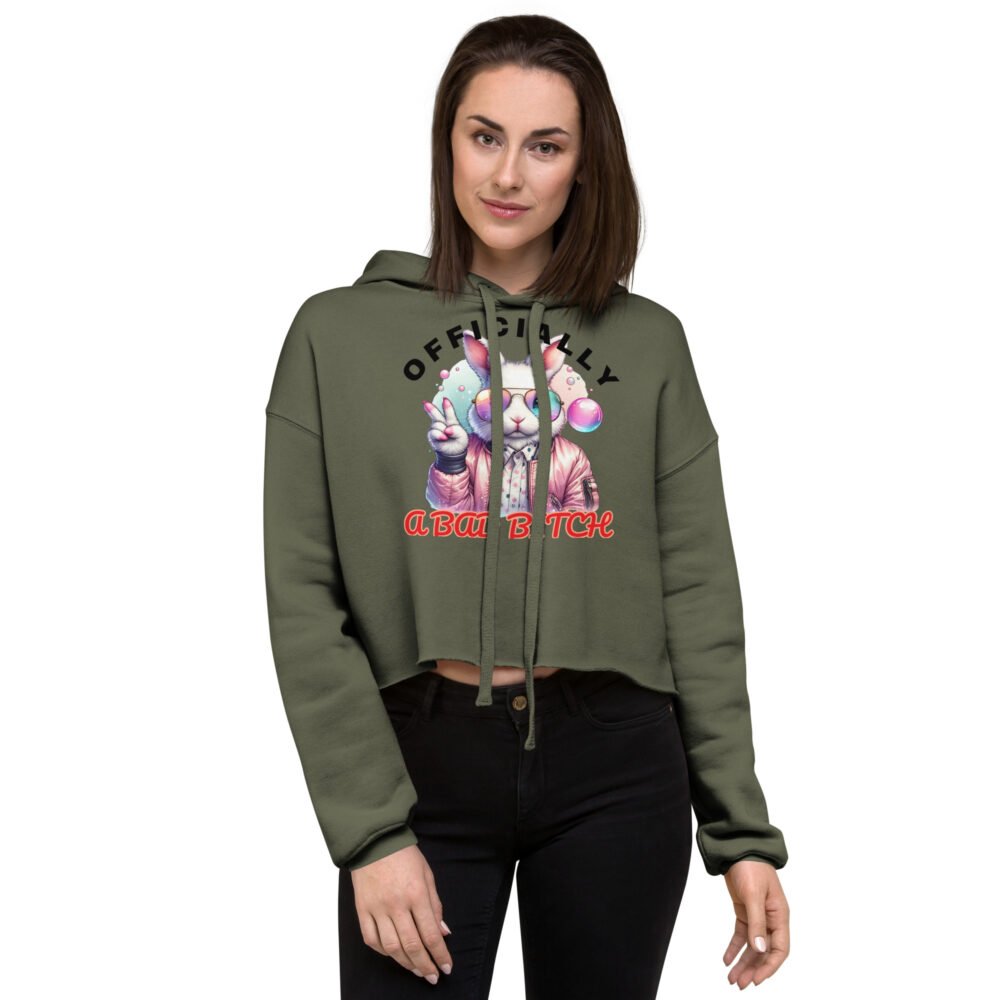 Crop Hoodie - Officially A Bad B - Image 4