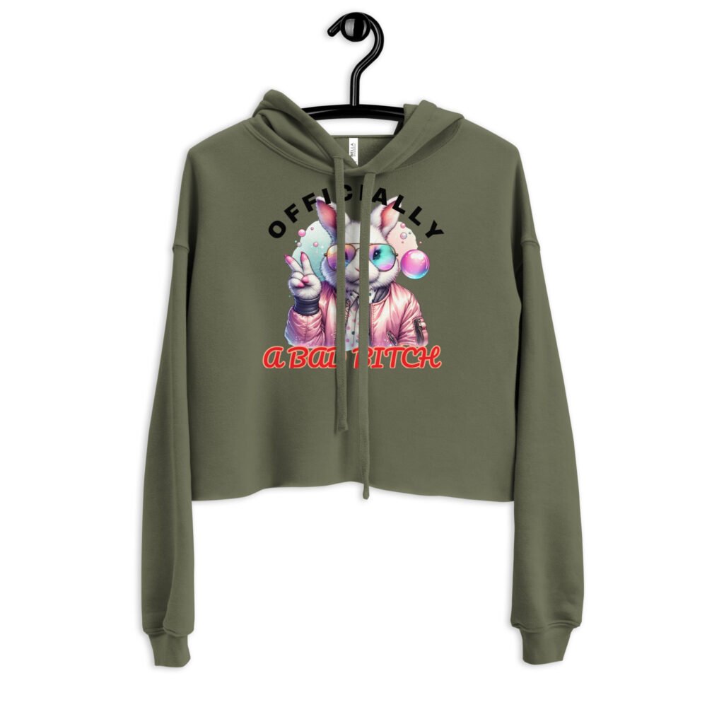 Crop Hoodie - Officially A Bad B - Image 6