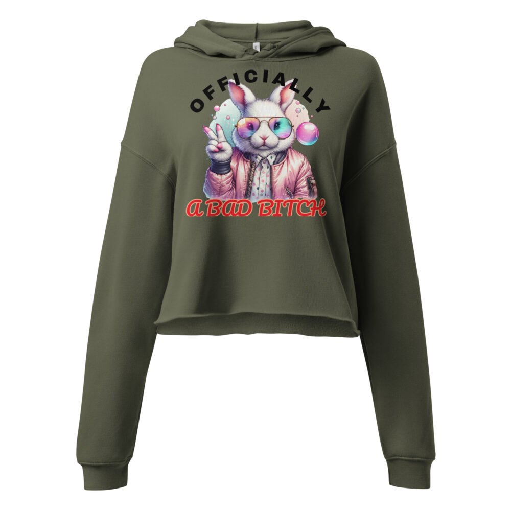 Crop Hoodie - Officially A Bad B - Image 20