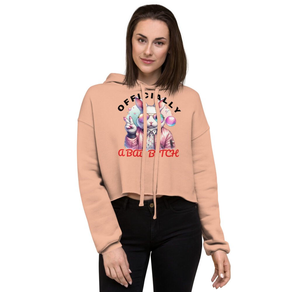 Crop Hoodie - Officially A Bad B - Image 16