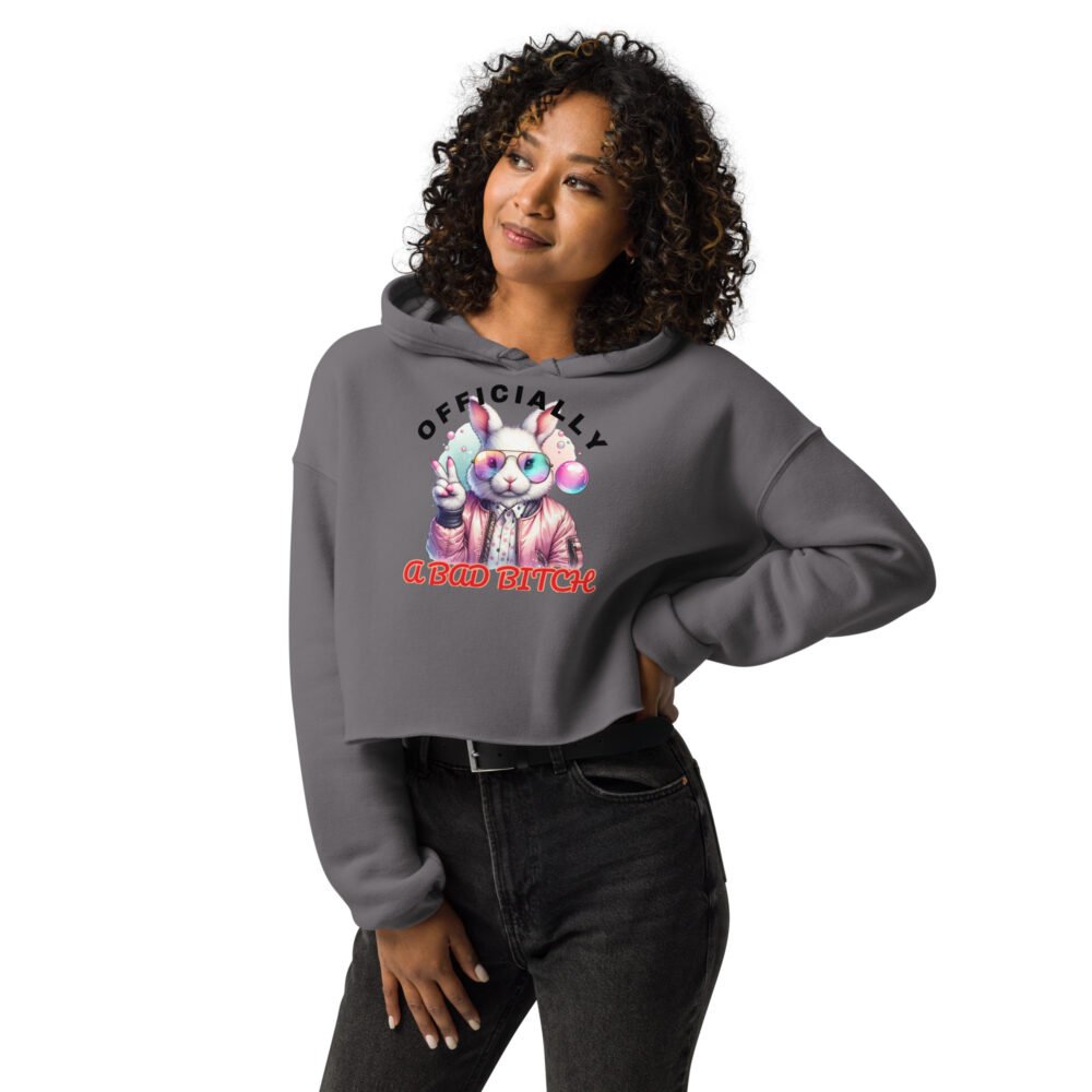 Crop Hoodie - Officially A Bad B - Image 8