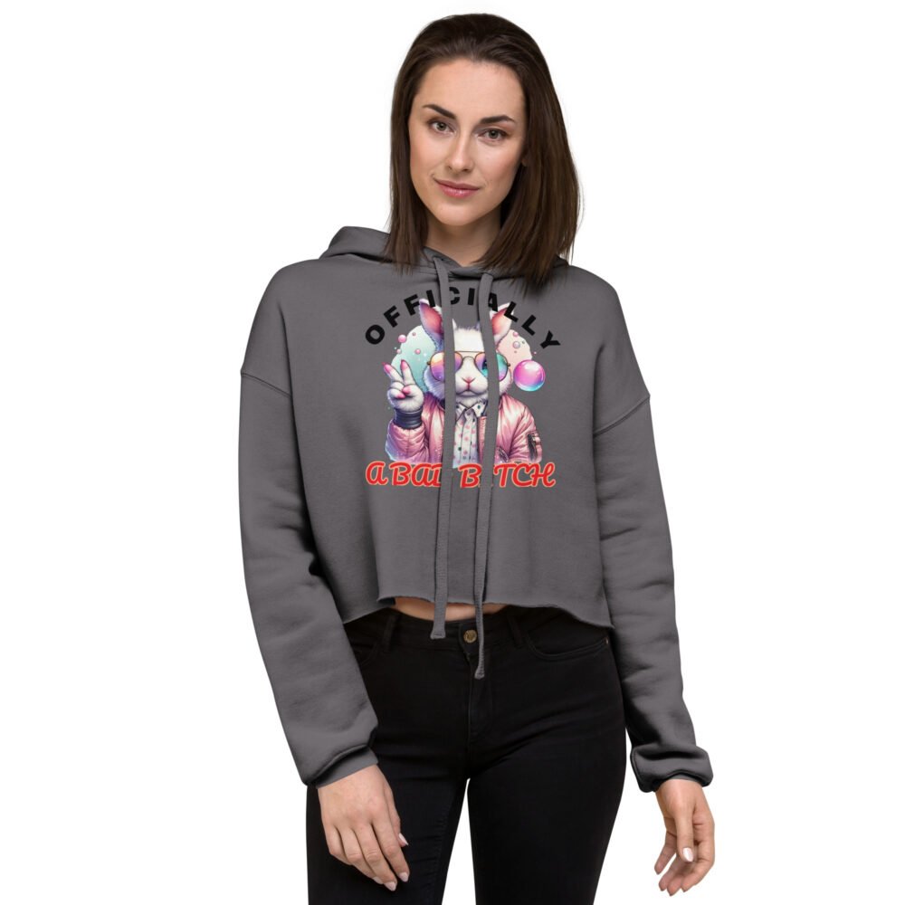 Crop Hoodie - Officially A Bad B - Image 9