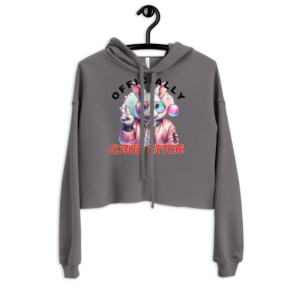 Crop Hoodie - Officially A Bad B - Image 13